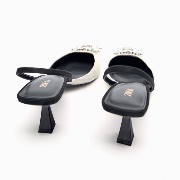 ‼️SOLD‼️Zara rhinestone heels - Picture 4 of 4